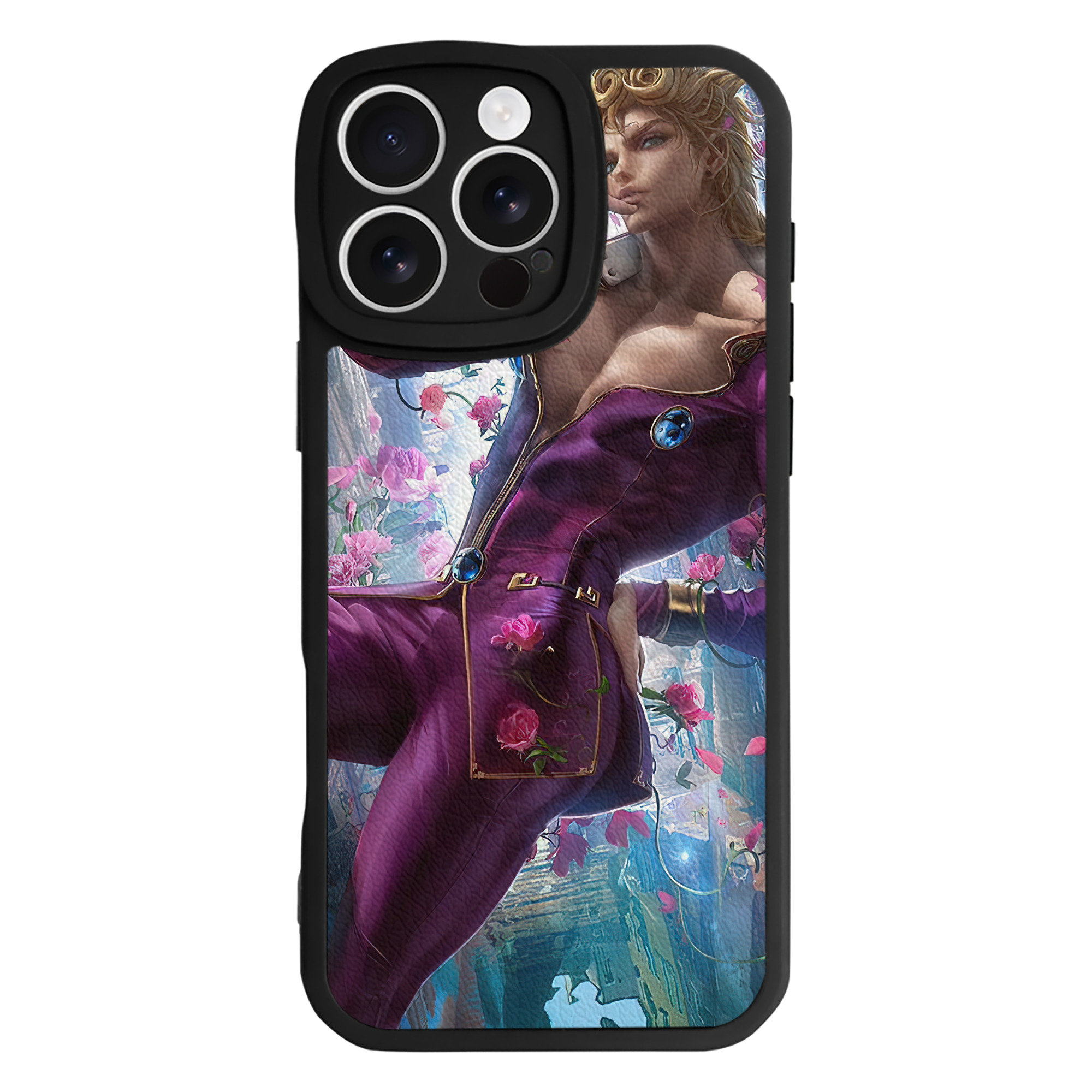 （画像用） ジョジョの奇妙な冒険 JoJo's Bizarre Adventure 【iPhone 16シリーズ対応】シリコンスマホケース（レザー調） 材質：シリコン